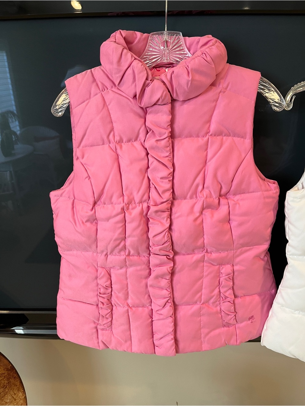 Lilly Pulitzer Pink Print Lined vest